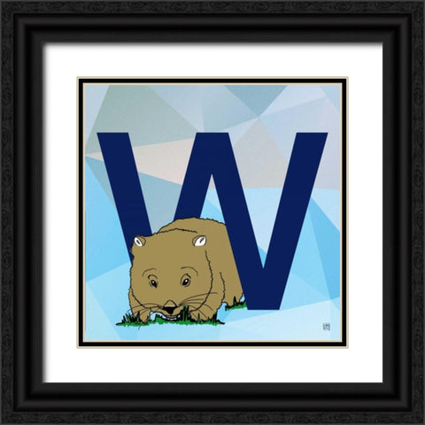 W Black Ornate Wood Framed Art Print with Double Matting by Perrenoud, Aubree