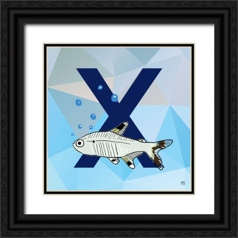 X Black Ornate Wood Framed Art Print with Double Matting by Perrenoud, Aubree