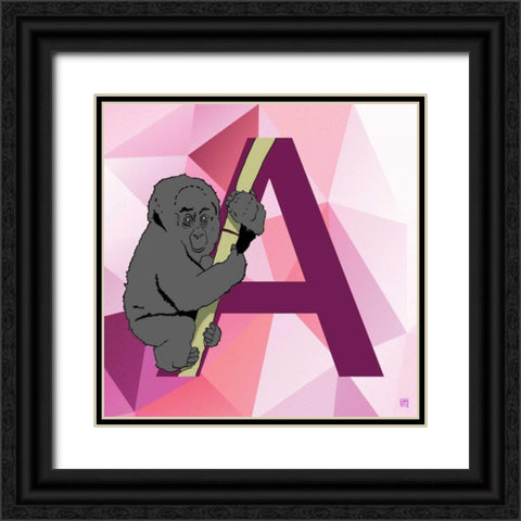 A Black Ornate Wood Framed Art Print with Double Matting by Perrenoud, Aubree