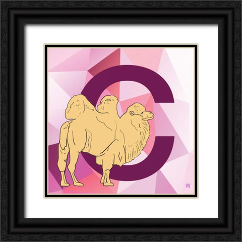 C Black Ornate Wood Framed Art Print with Double Matting by Perrenoud, Aubree