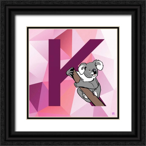 K Black Ornate Wood Framed Art Print with Double Matting by Perrenoud, Aubree