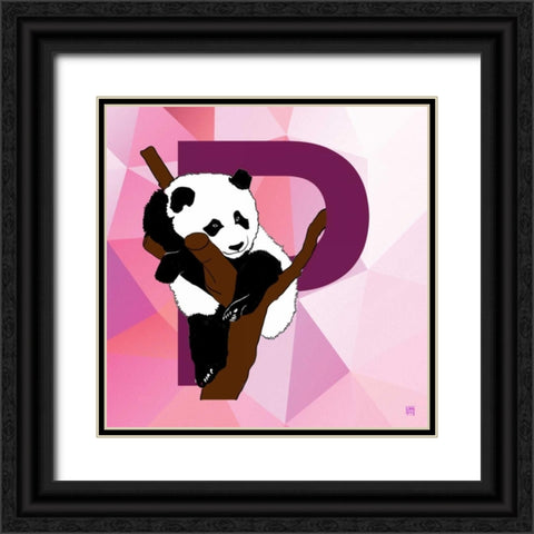 P Black Ornate Wood Framed Art Print with Double Matting by Perrenoud, Aubree