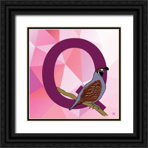 Q Black Ornate Wood Framed Art Print with Double Matting by Perrenoud, Aubree