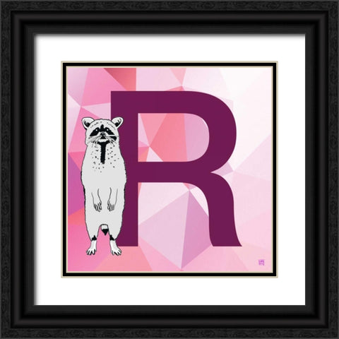 R Black Ornate Wood Framed Art Print with Double Matting by Perrenoud, Aubree