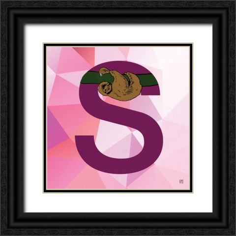 S Black Ornate Wood Framed Art Print with Double Matting by Perrenoud, Aubree