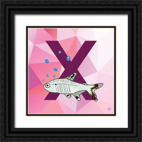 X Black Ornate Wood Framed Art Print with Double Matting by Perrenoud, Aubree