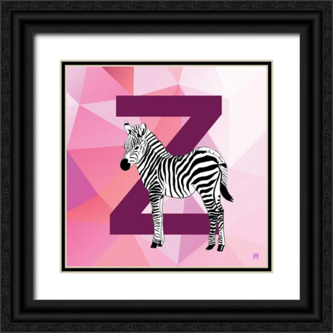 Z Black Ornate Wood Framed Art Print with Double Matting by Perrenoud, Aubree