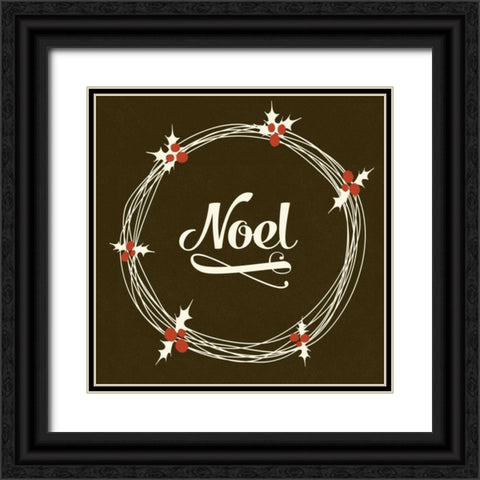 Noel Black Ornate Wood Framed Art Print with Double Matting by Perrenoud, Aubree