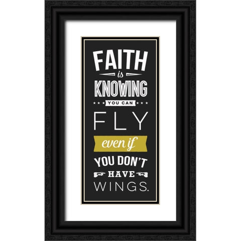 Faith Black Ornate Wood Framed Art Print with Double Matting by Perrenoud, Aubree
