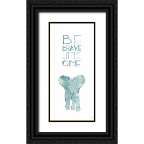 Brave Little One Black Ornate Wood Framed Art Print with Double Matting by Perrenoud, Aubree