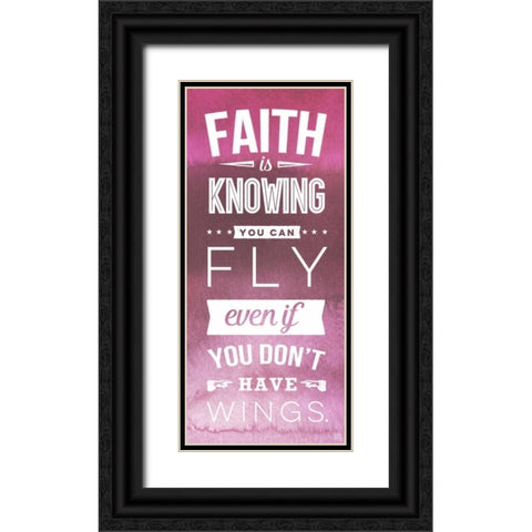 Faith Black Ornate Wood Framed Art Print with Double Matting by Perrenoud, Aubree