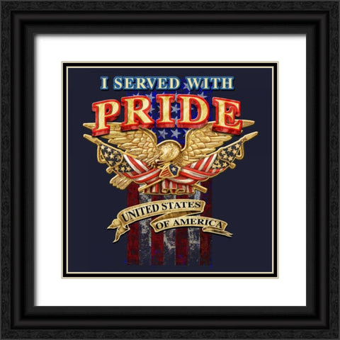 Pride Black Ornate Wood Framed Art Print with Double Matting by Baldwin, Jim