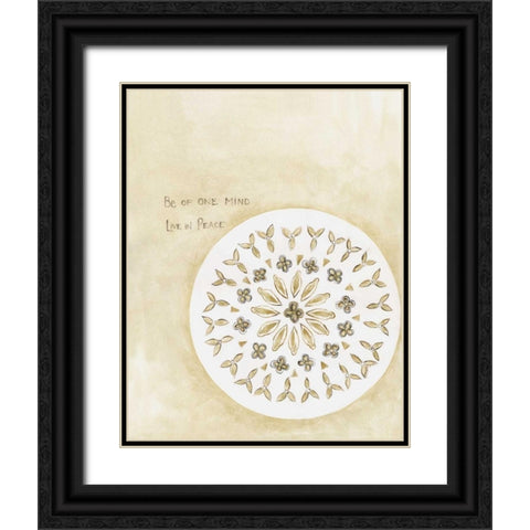 One Mind Black Ornate Wood Framed Art Print with Double Matting by Shamp, Cindy