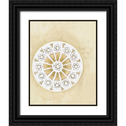 Peace  Black Ornate Wood Framed Art Print with Double Matting by Shamp, Cindy