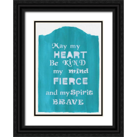 Brave Spirit Black Ornate Wood Framed Art Print with Double Matting by Shamp, Cindy