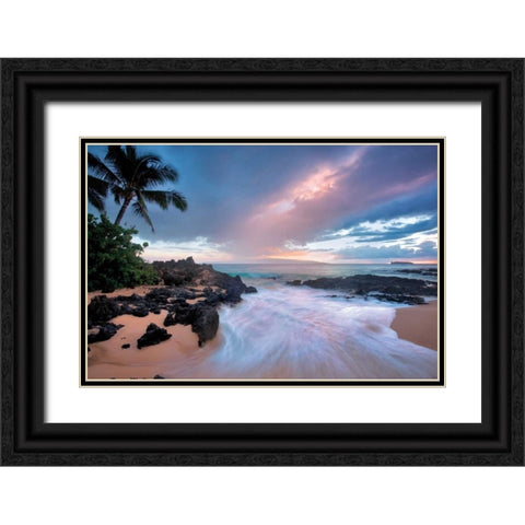 Cool Breeze Black Ornate Wood Framed Art Print with Double Matting by Frates, Dennis