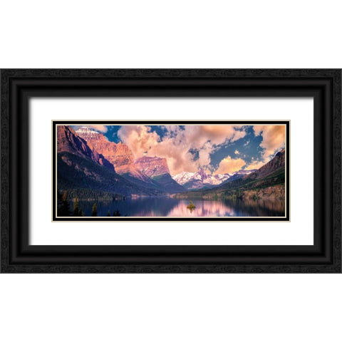 Mountain Air Black Ornate Wood Framed Art Print with Double Matting by Frates, Dennis