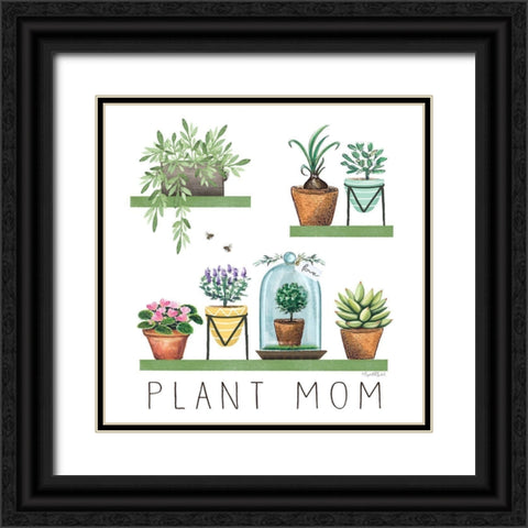 Plant Mom I Black Ornate Wood Framed Art Print with Double Matting by Tyndall, Elizabeth