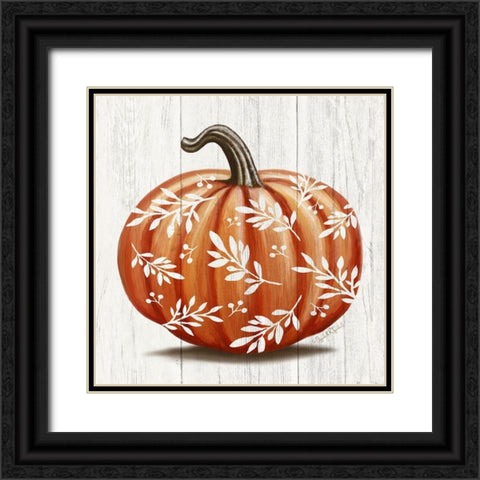 Pumpkin I Black Ornate Wood Framed Art Print with Double Matting by Tyndall, Elizabeth