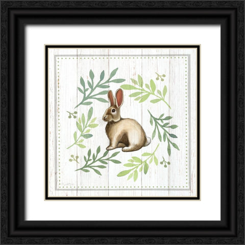 Bunny I Black Ornate Wood Framed Art Print with Double Matting by Tyndall, Elizabeth