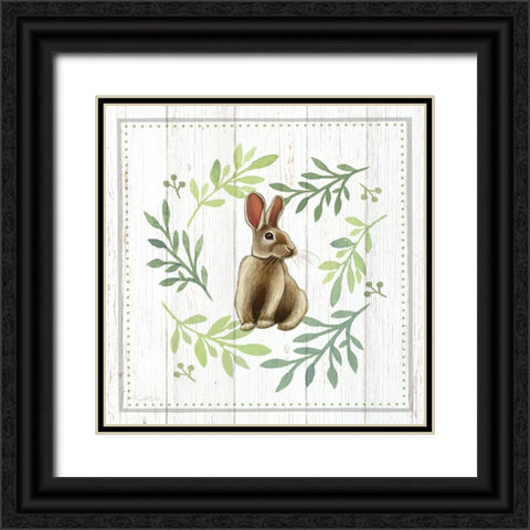 Bunny II Black Ornate Wood Framed Art Print with Double Matting by Tyndall, Elizabeth