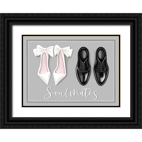 Soul Mates Black Ornate Wood Framed Art Print with Double Matting by Tyndall, Elizabeth