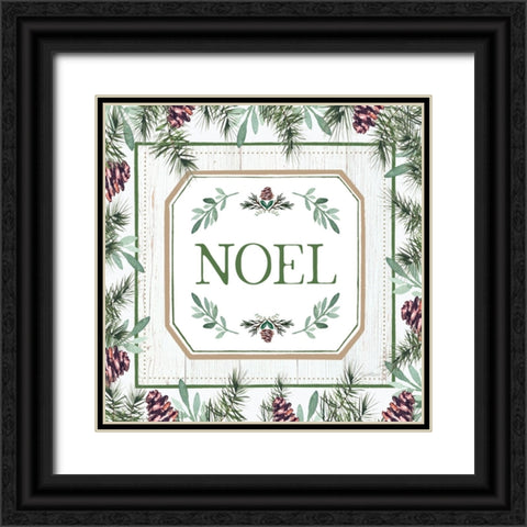 Noel Black Ornate Wood Framed Art Print with Double Matting by Tyndall, Elizabeth