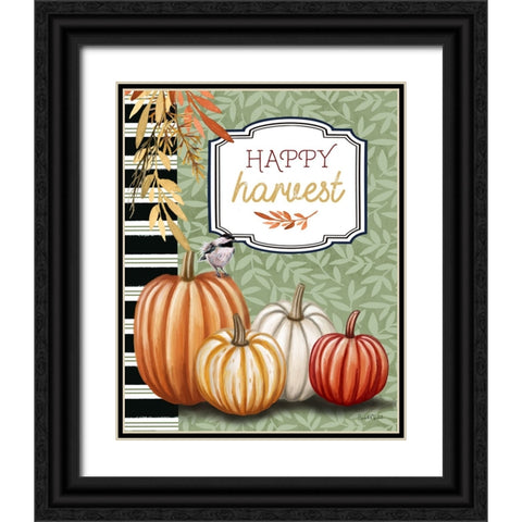 Happy Harvest Black Ornate Wood Framed Art Print with Double Matting by Tyndall, Elizabeth