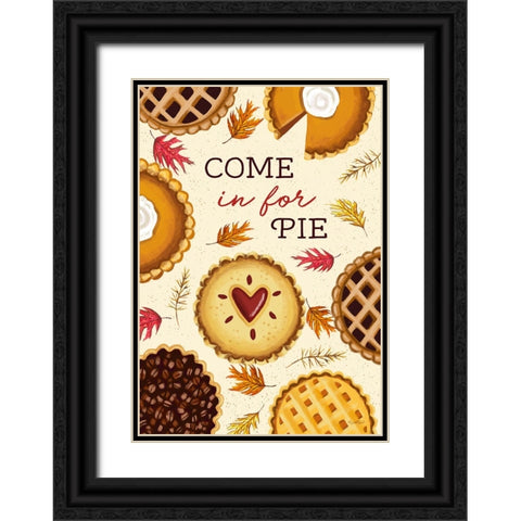 Come in for Pie Black Ornate Wood Framed Art Print with Double Matting by Tyndall, Elizabeth