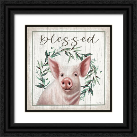 Blessed Black Ornate Wood Framed Art Print with Double Matting by Tyndall, Elizabeth