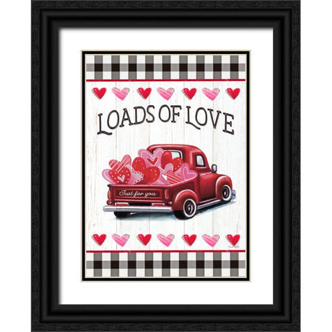 Loads of Love Black Ornate Wood Framed Art Print with Double Matting by Tyndall, Elizabeth