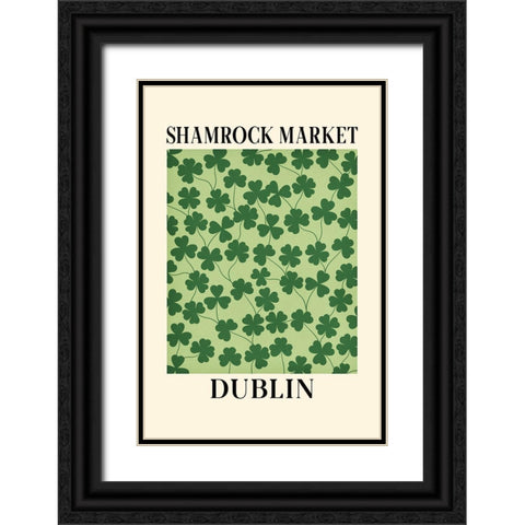 Shamrock Market Black Ornate Wood Framed Art Print with Double Matting by JJ Design
