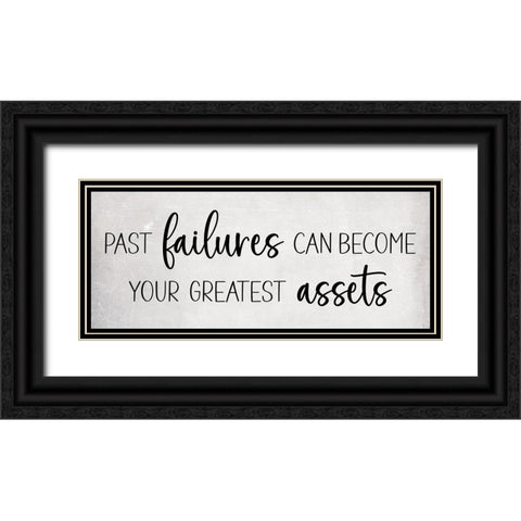 Past Failures Black Ornate Wood Framed Art Print with Double Matting by JJ Design