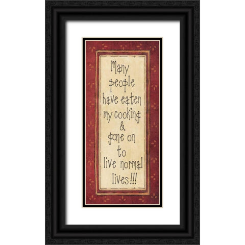 My Cooking Black Ornate Wood Framed Art Print with Double Matting by Moulton, Jo