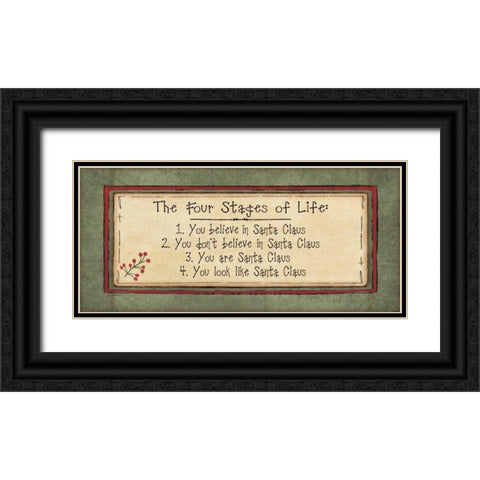 Stages of Life Black Ornate Wood Framed Art Print with Double Matting by Moulton, Jo