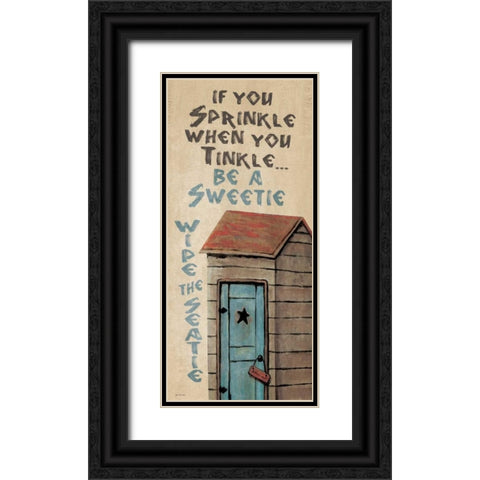 Sprinkle Black Ornate Wood Framed Art Print with Double Matting by Moulton, Jo