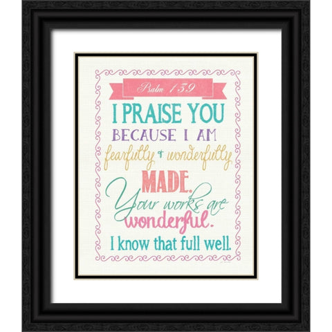 Wonderful Black Ornate Wood Framed Art Print with Double Matting by Moulton, Jo