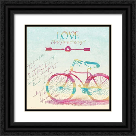 Love the Journey Black Ornate Wood Framed Art Print with Double Matting by Moulton, Jo