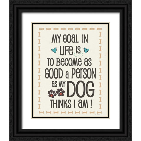 Goal Black Ornate Wood Framed Art Print with Double Matting by Moulton, Jo