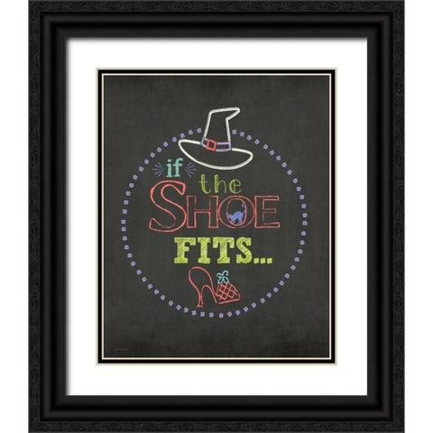 If the Shoe Fits Black Ornate Wood Framed Art Print with Double Matting by Moulton, Jo