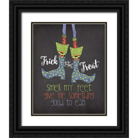 Smell My Feet Black Ornate Wood Framed Art Print with Double Matting by Moulton, Jo