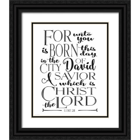 Christ the Lord Black Ornate Wood Framed Art Print with Double Matting by Moulton, Jo