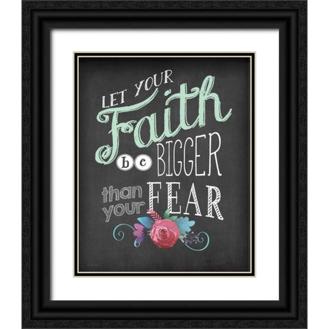 Faith Black Ornate Wood Framed Art Print with Double Matting by Moulton, Jo