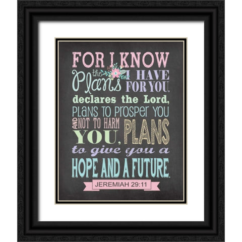 For I Know - Pastel Black Ornate Wood Framed Art Print with Double Matting by Moulton, Jo
