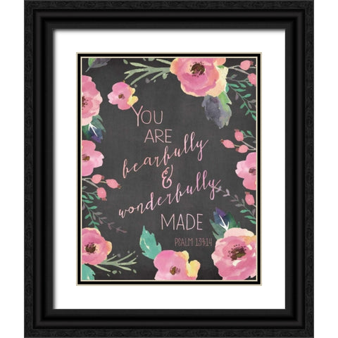 Fearfully and Wonderfully Black Ornate Wood Framed Art Print with Double Matting by Moulton, Jo