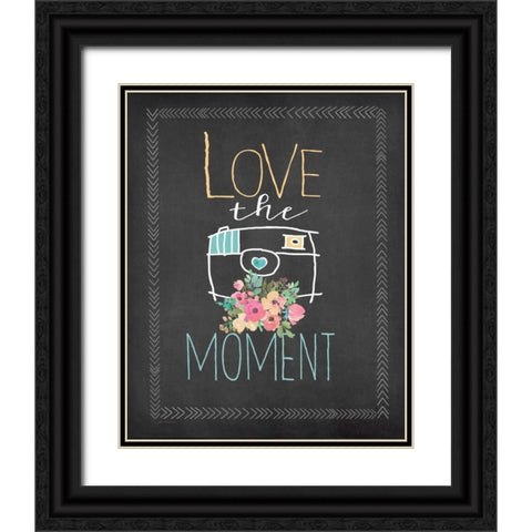 Love the Moment Black Ornate Wood Framed Art Print with Double Matting by Moulton, Jo