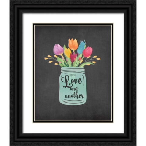 Love Another Black Ornate Wood Framed Art Print with Double Matting by Moulton, Jo