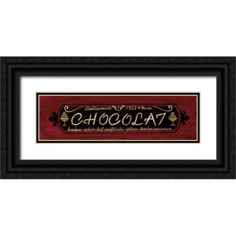 Chocolat Black Ornate Wood Framed Art Print with Double Matting by Moulton, Jo