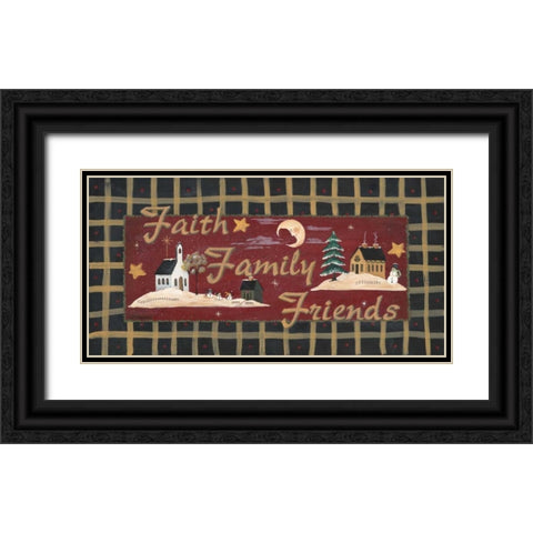 Fath-Family-Friends Black Ornate Wood Framed Art Print with Double Matting by Moulton, Jo