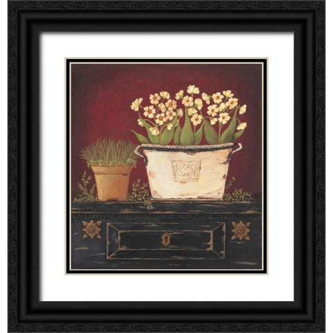 Winter Whites Black Ornate Wood Framed Art Print with Double Matting by Moulton, Jo